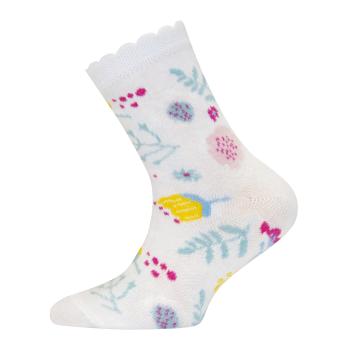 Socken mit Blumen auf Weiß von Ewers